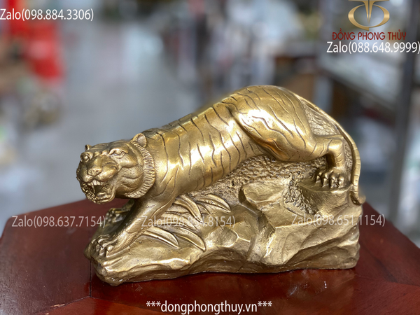 Tượng hổ bằng đồng 12,5cm