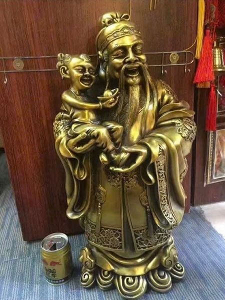 Tượng tam đa phúc lộc thọ cao 56cm 42kg