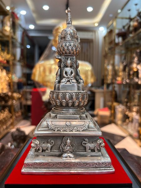 Tháp xá lợi  Cao 20 sâu 10 ngang 10 nặng 900gram