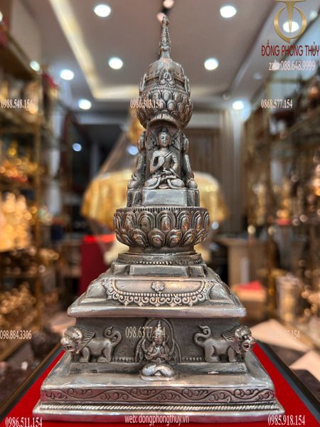 Tháp xá lợi  Cao 20 sâu 10 ngang 10 nặng 900gram