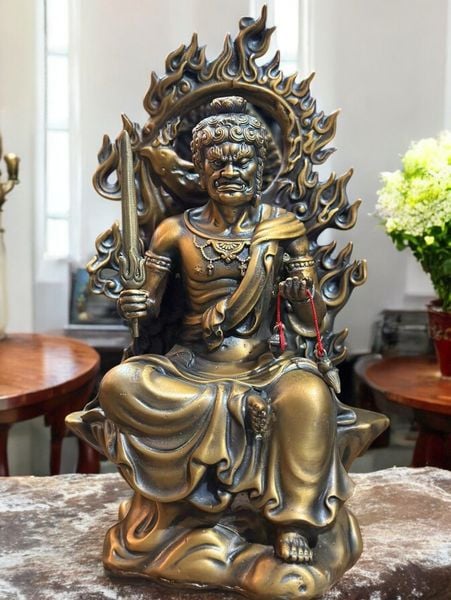 Bất động minh vương bằng đồng cao 25cm