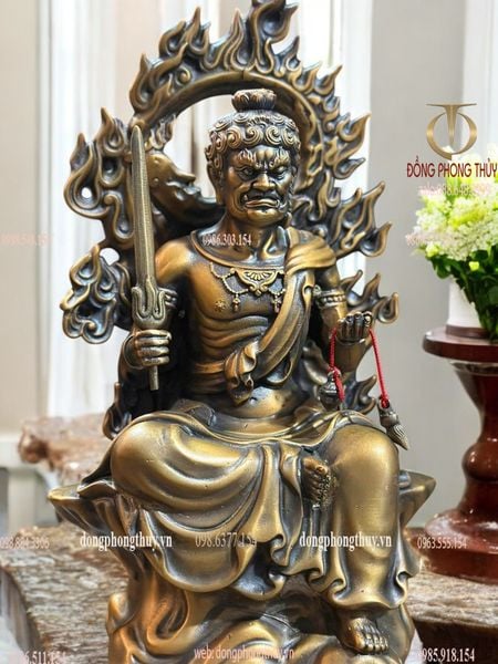 Bất động minh vương bằng đồng cao 25cm