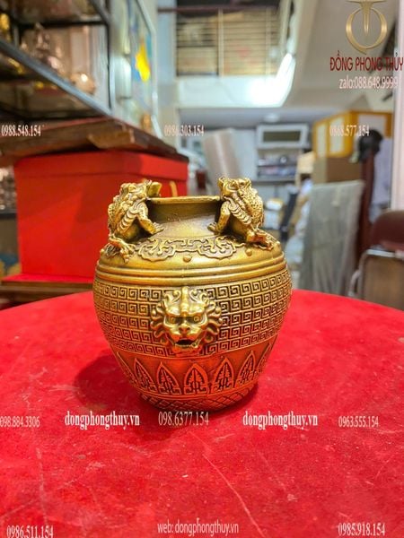 Bát hút lộc bằng đồng