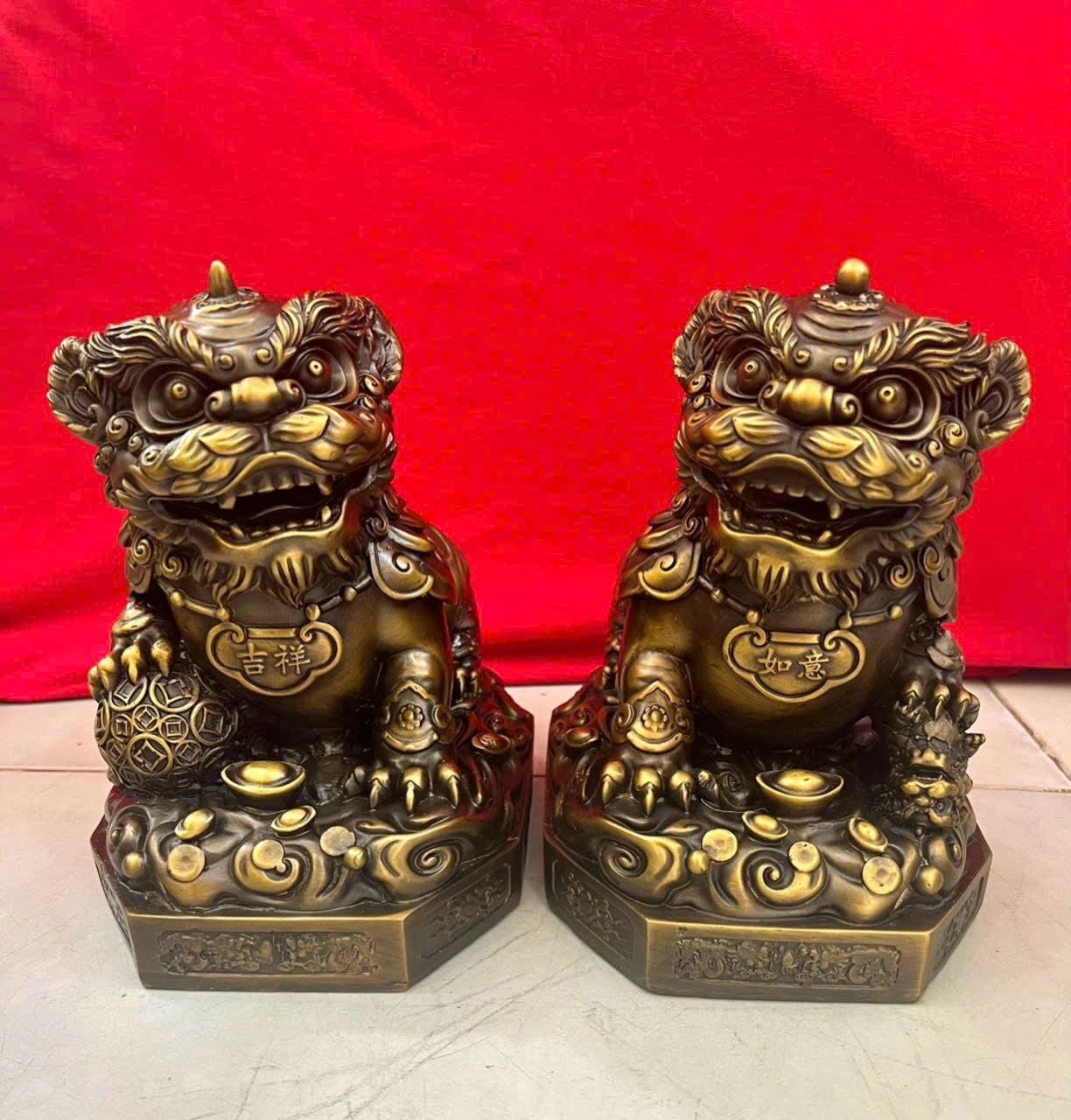 Kỳ lân cao 40 ngang 40 sâu 30 nặng 68kg