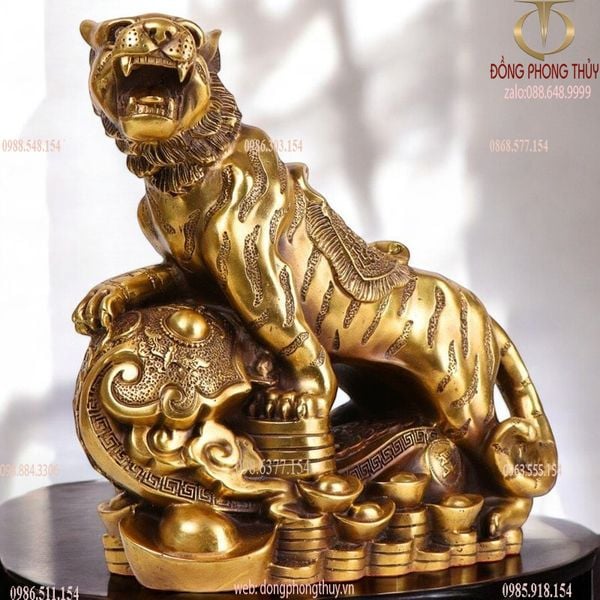 Tượng hổ bằng đồng 30cm