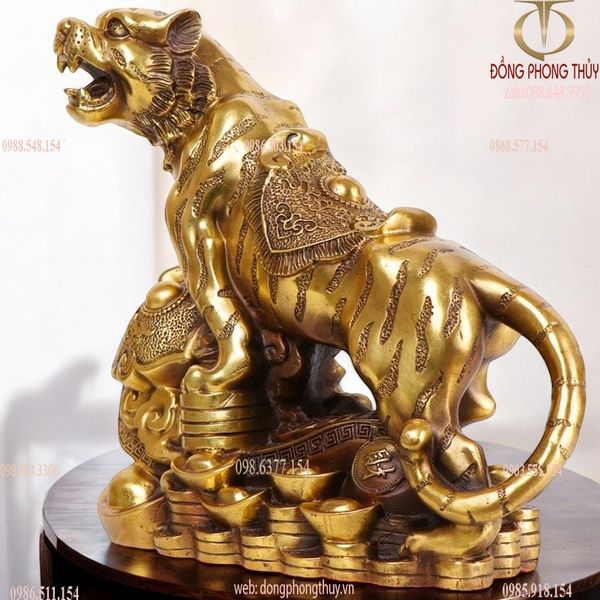 Tượng hổ bằng đồng 30cm