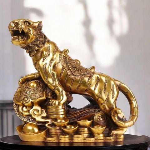 Tượng hổ bằng đồng 30cm