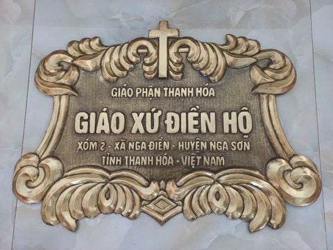 Biển số nhà bằng đồng