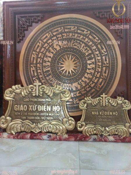 Biển số nhà bằng đồng