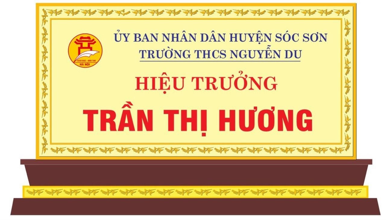 Bảng tên để bàn mạ vàng 24k