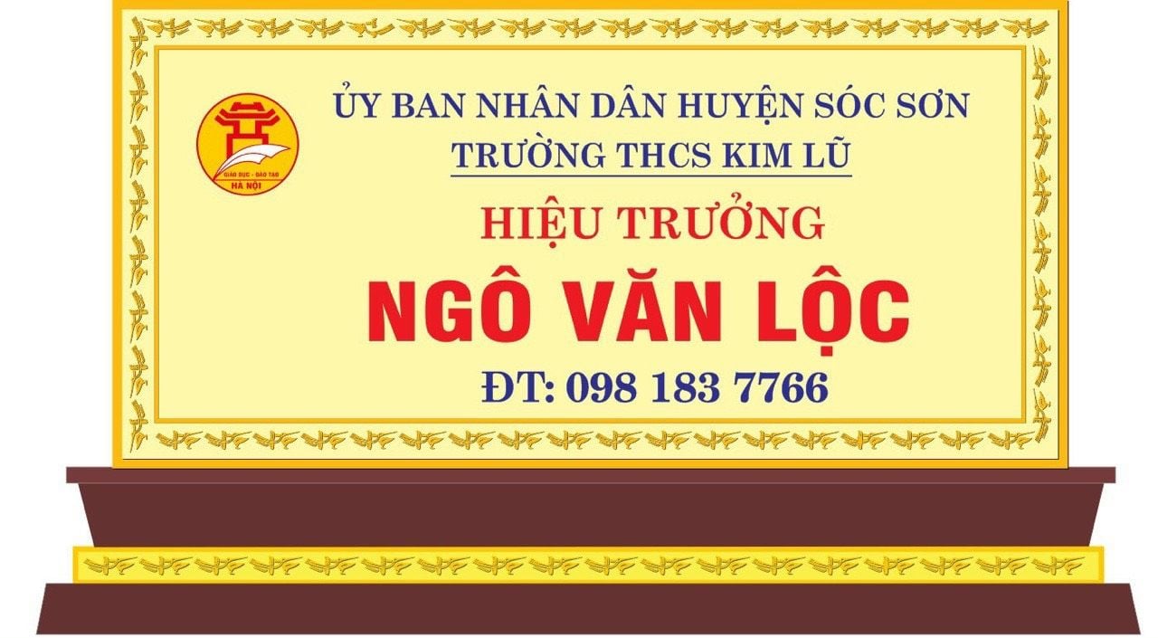 Bảng tên để bàn mạ vàng 24k