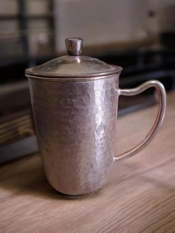 Bộ ấm chén bằng đồng đỏ