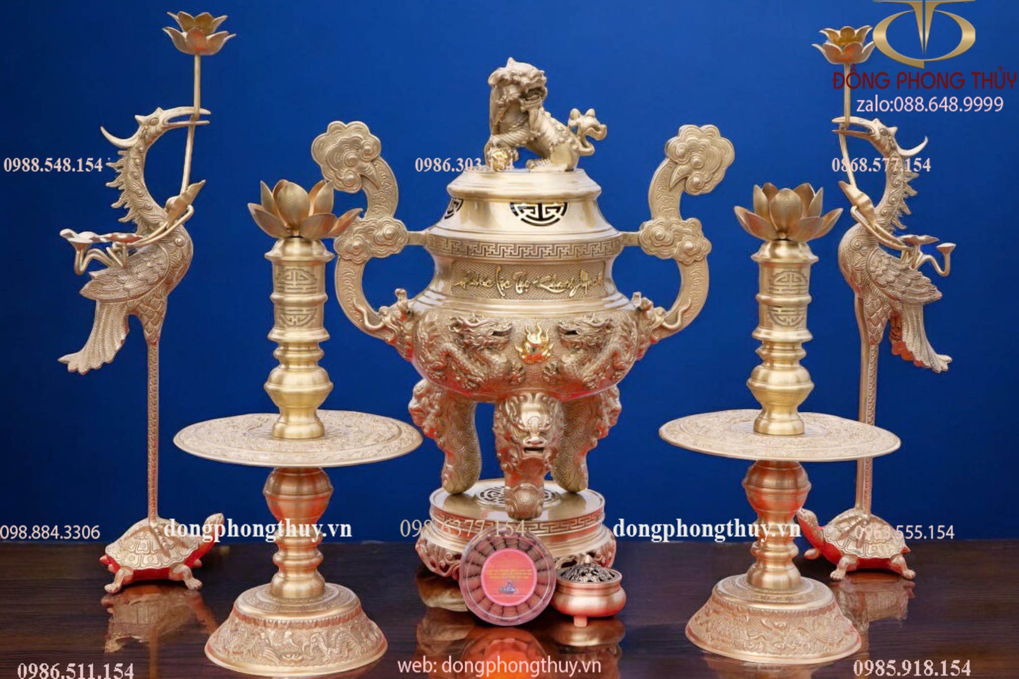 Bộ đỉnh đồng 65cm nặng 36kg