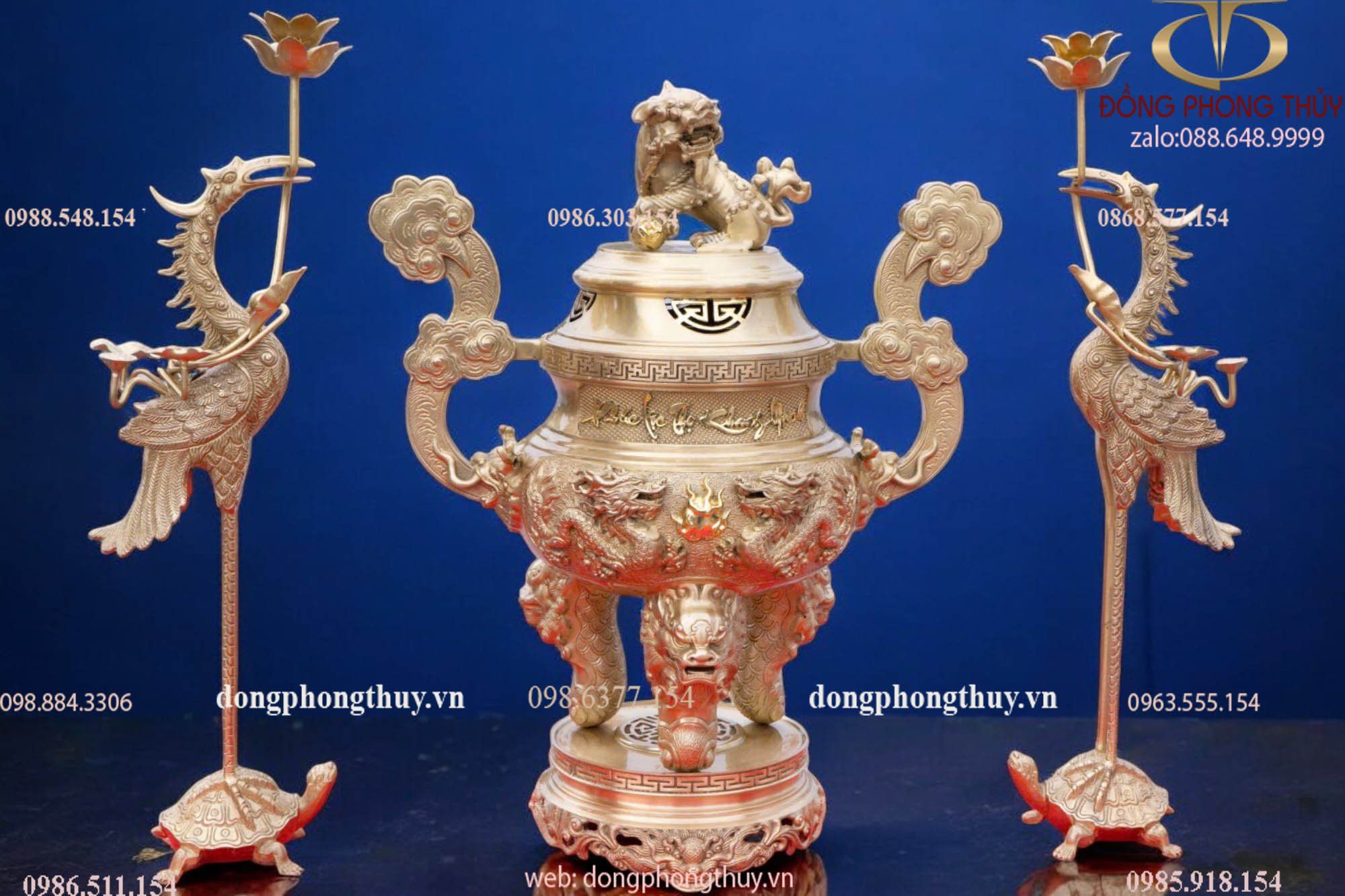 Bộ đỉnh đồng 65cm nặng 36kg