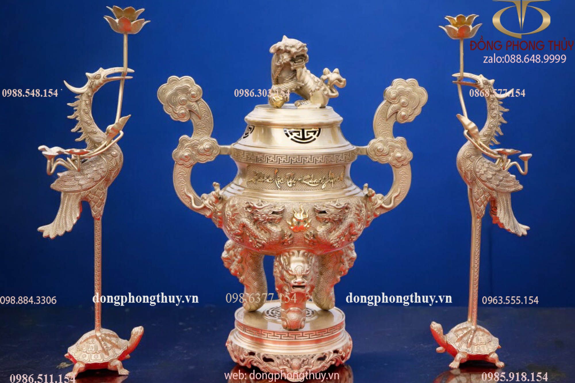 Bộ đỉnh đồng 65cm nặng 36kg