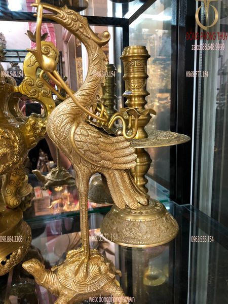 Bộ đỉnh đồng thờ ngũ sự  50cm song long chầu nguyệt