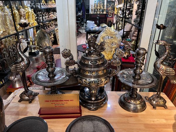 BỘ NGŨ SỰ SONG LONG CAO 50 ĐỒNG ĐỎ KHẢM NGŨ SẮC