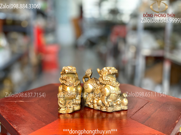 Tỳ hưu phong thủy bằng đồng như ý 7cm