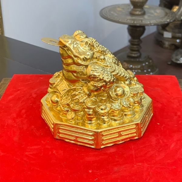 Thiềm thừ dát vàng 24K cao 10cm