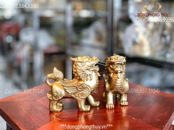 Tỳ hưu phong thủy bằng đồng 9cm