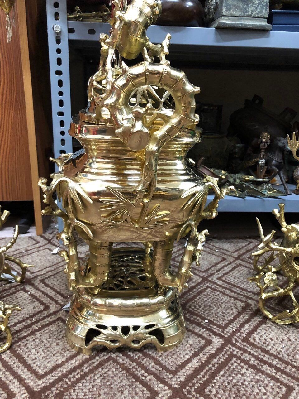 Lư hương trúc mai hóa long