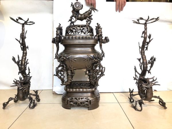 Bộ Đỉnh đồng trúc mai hóa long 70 23,6kg