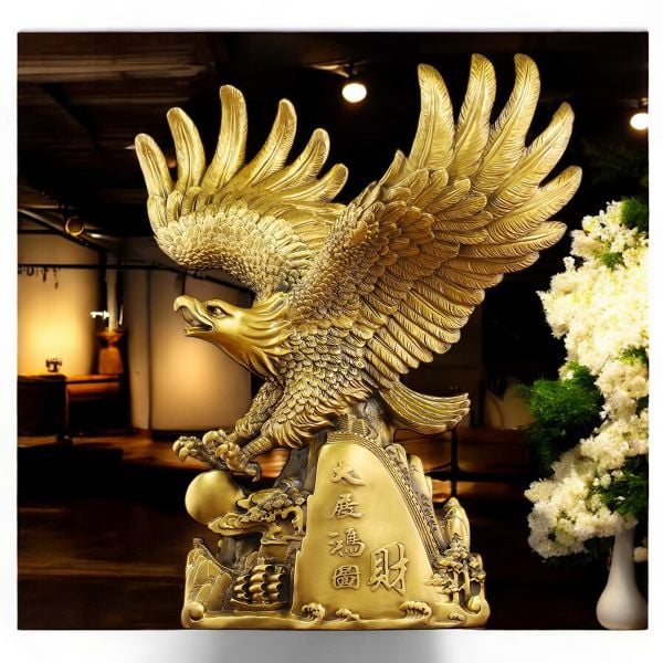 Quà tặng sếp: Tượng đại bàng bằng đồng
