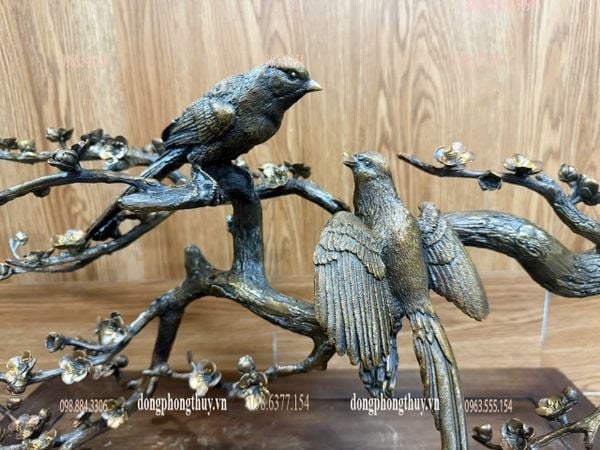 Cành mai bằng đồng cao 34 ngang 80 nặng 5,8kg