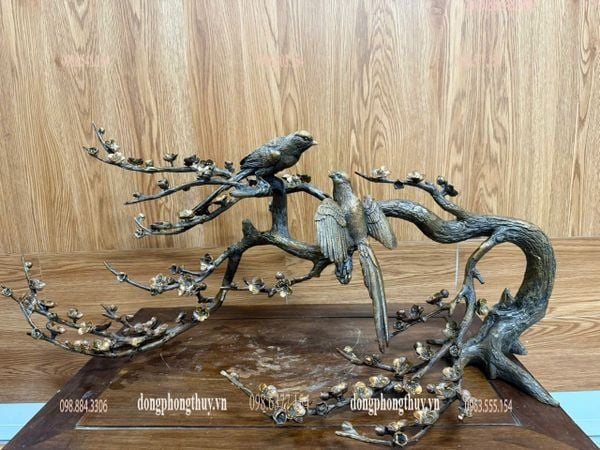 Cành mai bằng đồng cao 34 ngang 80 nặng 5,8kg