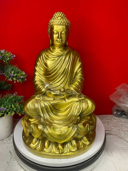 Tượng phật Thích Ca cao 40cm ngang 25 nặng 5kg  bằng đồng