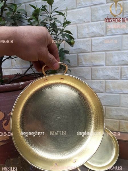 Chảo bằng đồng gò thủ công
