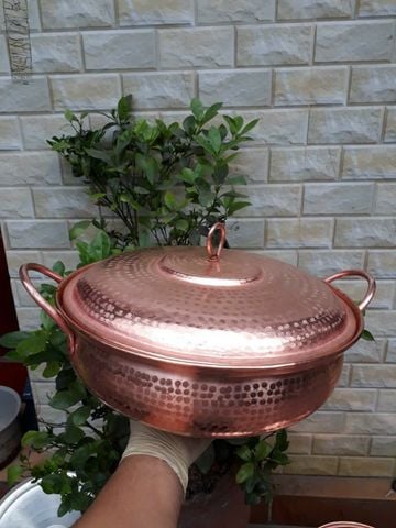 Nồi lẩu bằng đồng đỏ gò thủ công