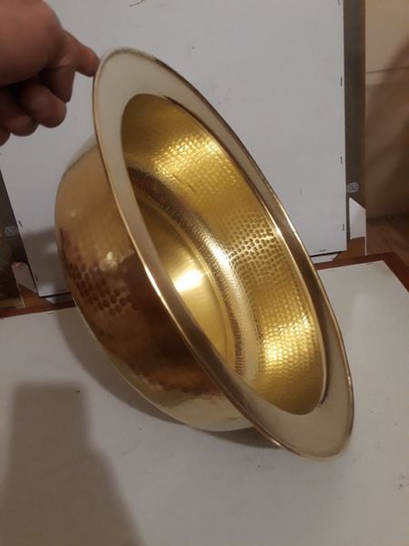 Thau đồng - chậu đồng gò thủ công