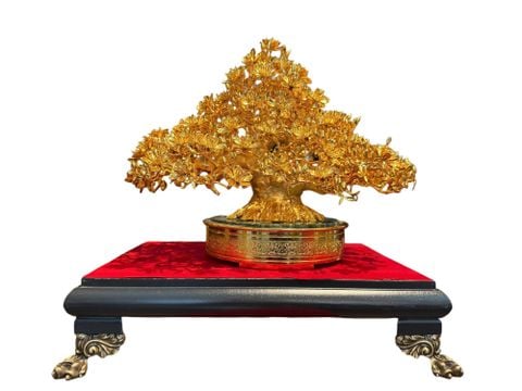 Cây mai bằng đồng mạ vàng 24k