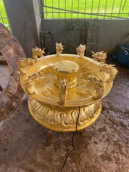 Chậu tắm Phật bằng đồng