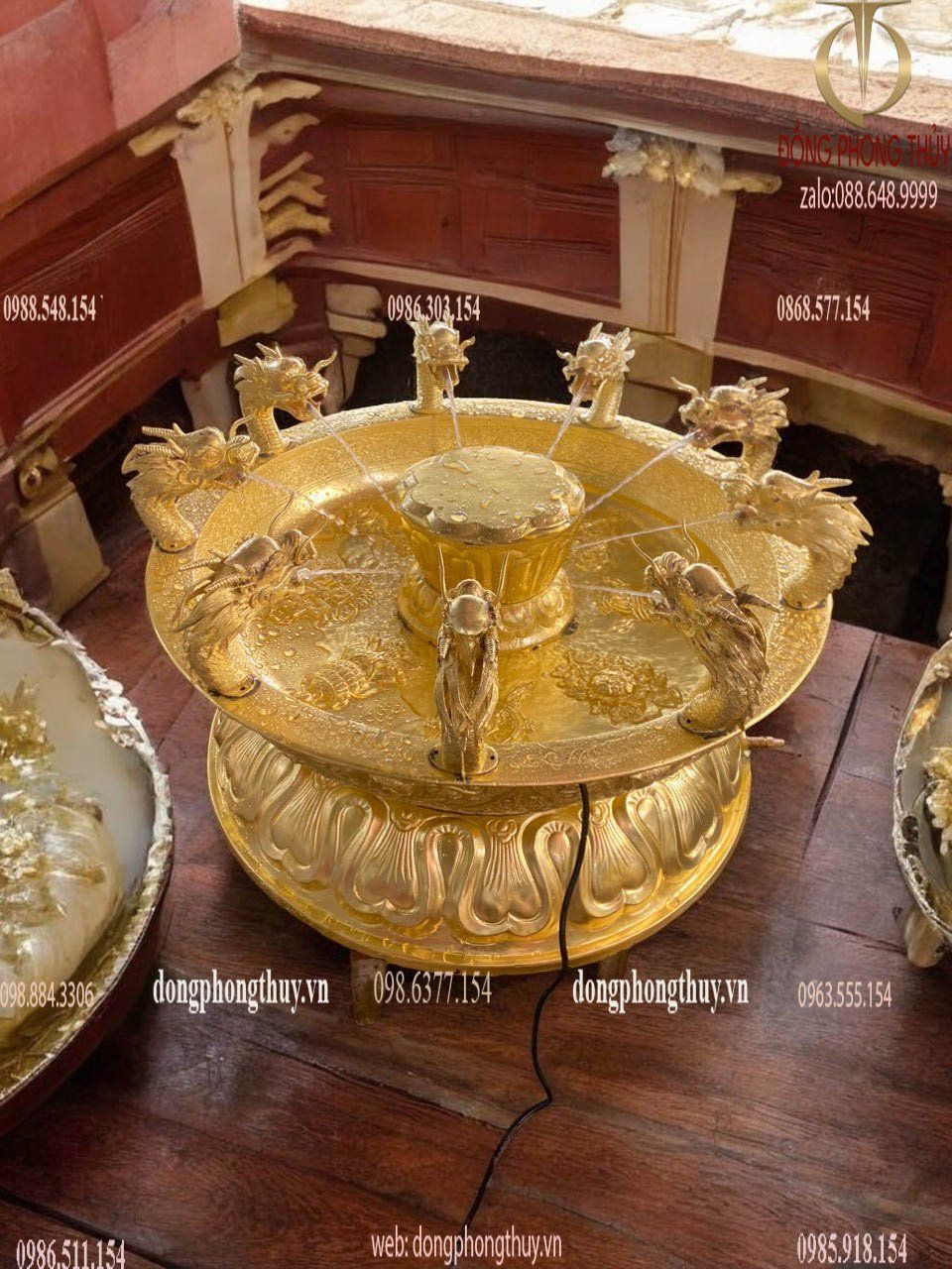 Chậu tắm Phật bằng đồng