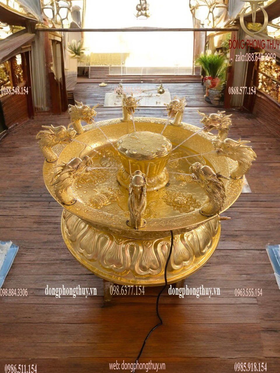 Chậu tắm Phật bằng đồng