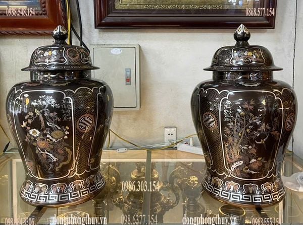 Đôi Chóe tứ quý 65cm