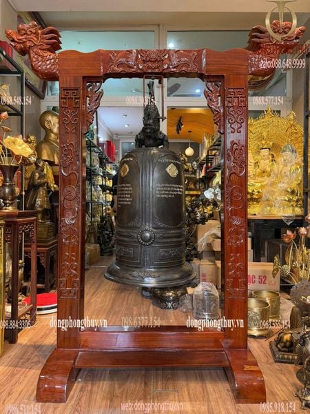 Chuông đồng cao 1m, đường kính miệng 49cm nặng 95kg