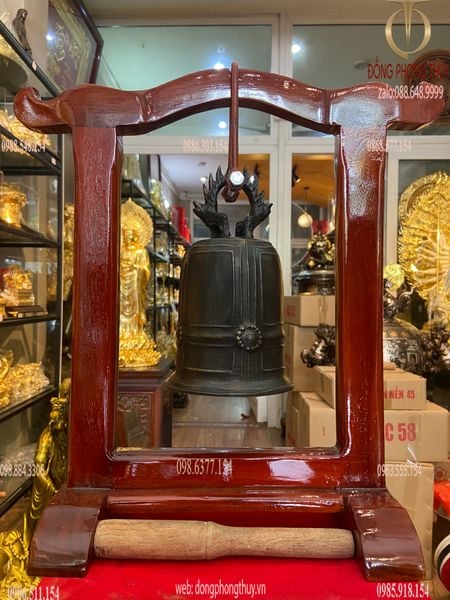 Chuông đồng cao 23 rộng 12,5 nặng 2kg