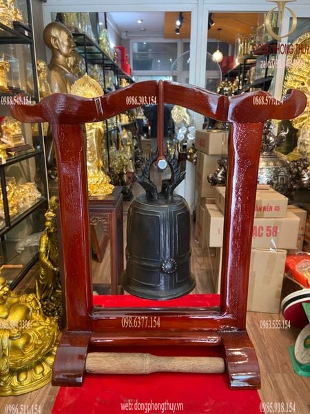 Chuông đồng cao 23 rộng 12,5 nặng 2kg