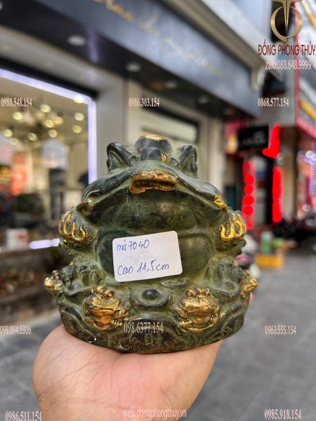 Thiềm thừ giả cổ cao 11,5cm