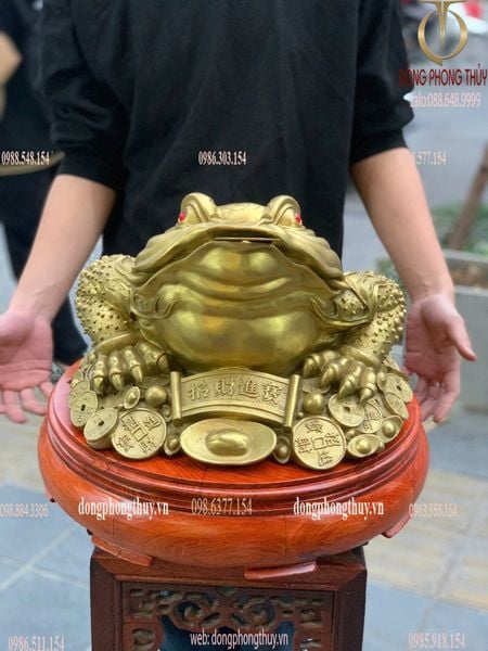 Cóc thiềm thừ cao 31cm ngang 37cm dài 46cm nặng 12kg