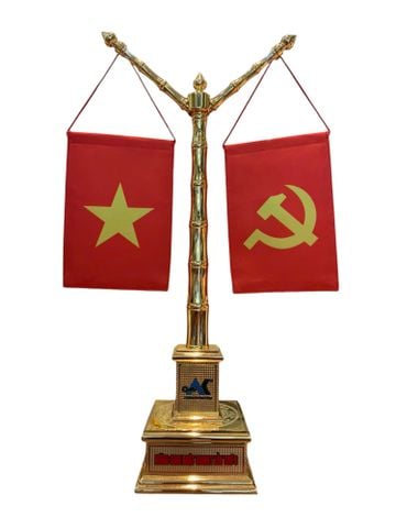Cột cờ mạ vàng 24k theo yêu cầu