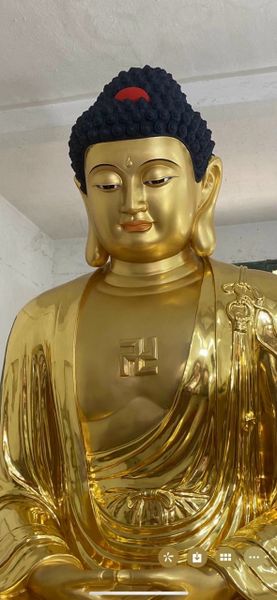 Tượng phật A Di Đà 2m8 ngồi toạ đài sen