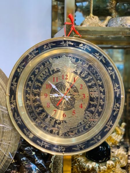 Mặt đồng hồ Trống Đồng Đông Sơn bản đồ