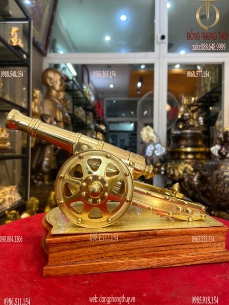 Súng pháo thần công bằng đồng Ngang 18 sâu 13 cao 14 nặng 1,5kg