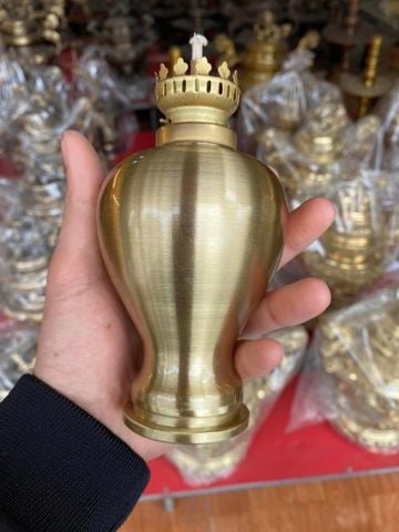 Đèn dầu thờ bằng đồng cát tút