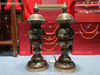 Đèn thờ bằng đồng đèn thờ cao cấp đèn thờ đồng đèn thờ cúng bộ đèn thờ Đôi đèn cao 45 nặng 10,2kg