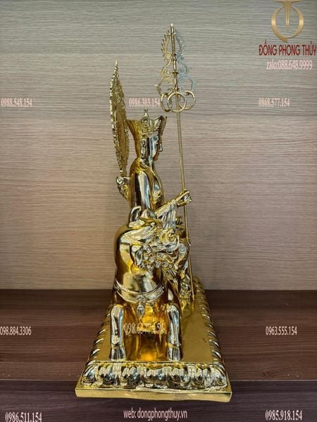 Địa tạng vương dát vàng cao 48 ngang 29 sâu 16